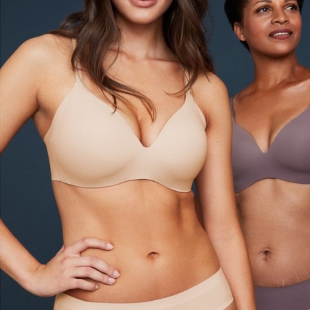 Knix WingWoman Contour Bra Beige Sz 2 36 A in Nude NWT